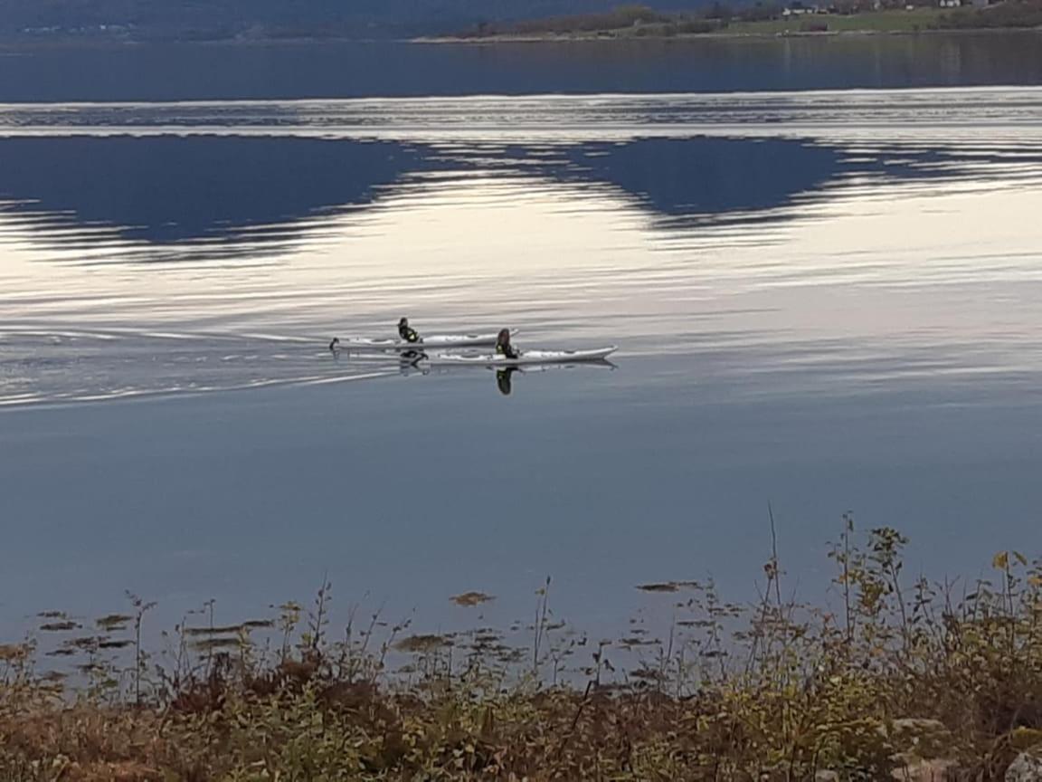 Feriehus Ved Sjoen Tomra Esterno foto